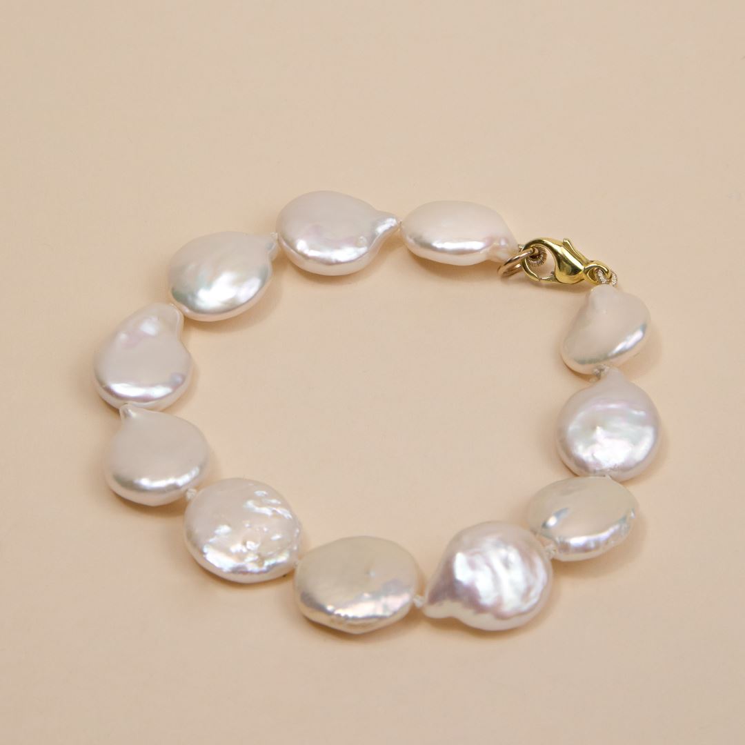 Irene Coin Pearl Bracelet Bracelet Elso Jewellery 