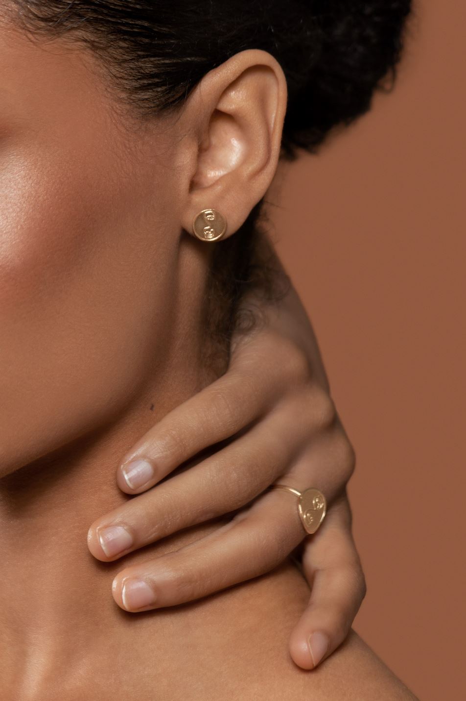 Solid 9ct Gold Francoise Earrings Earrings Elso Jewellery