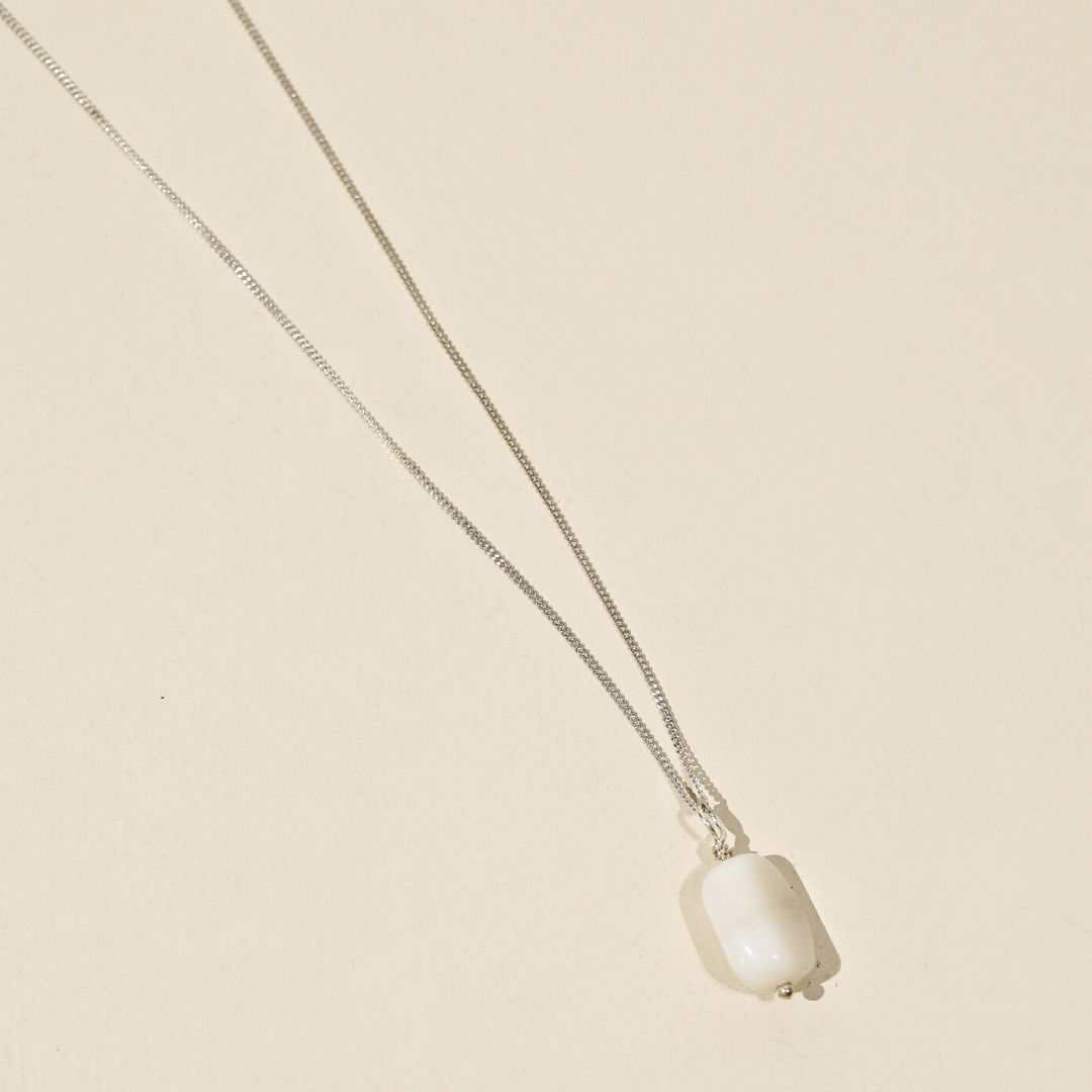 Sterling Silver Madeleine Opal Necklace Elso Jewellery