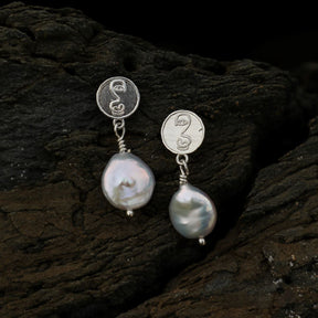 Francoise Pearl Drop Earrings Necklace Elso Jewellery 