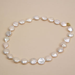Irene Coin Pearl Choker Necklace Elso Jewellery 