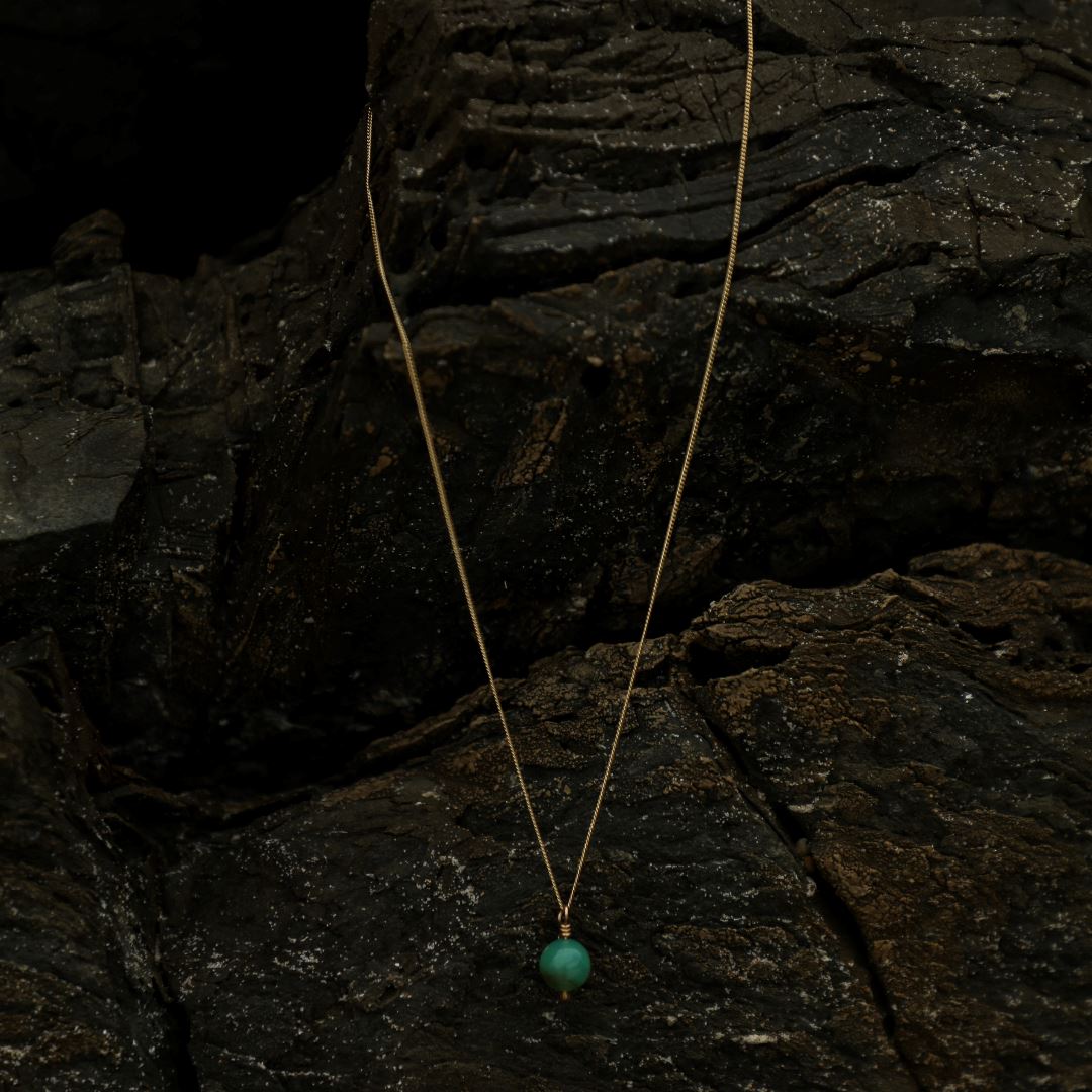 Olga Chrysoprase Necklace Necklace Elso Jewellery 