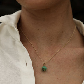 Olga Chrysoprase Necklace Necklace Elso Jewellery 